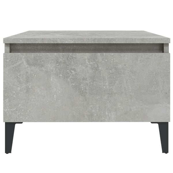 vidaXL Sidebord betonggrå 50x46x35 cm konstruert tre