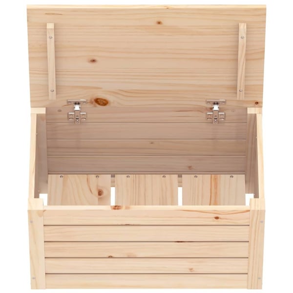 vidaXL Förvaringslåda 59,5x36,5x33 cm massiv furu