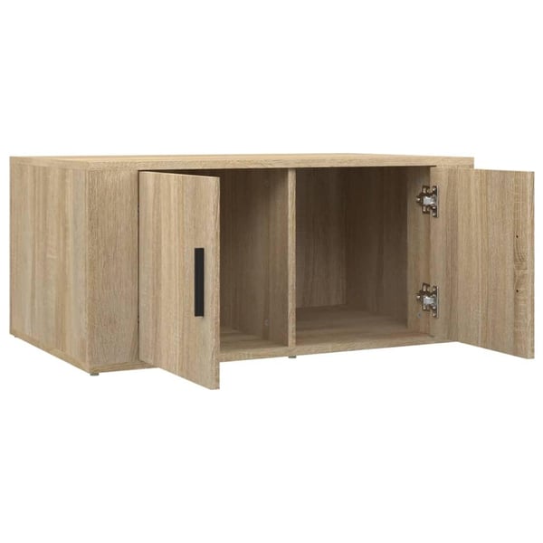 vidaXL sofabord 80x50x36 cm konstrueret træ sonoma-eg