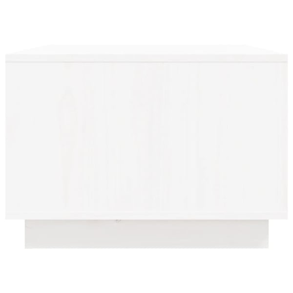 vidaXL sofabord 80x50x35 cm massivt fyrretræ hvid