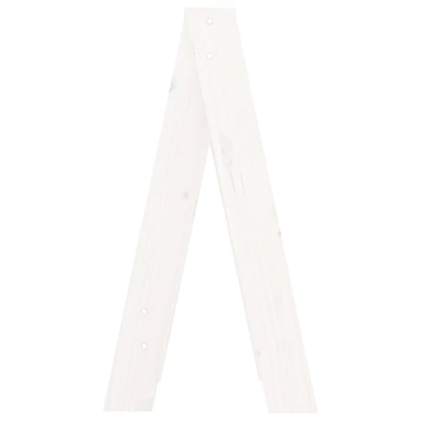 vidaXL taburetter 2 stk. 40x40x75 cm massivt fyrretræ hvid
