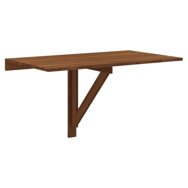 vidaXL Sammenleggbart veggbord brun eik 100x60x56 cm konstruert tre