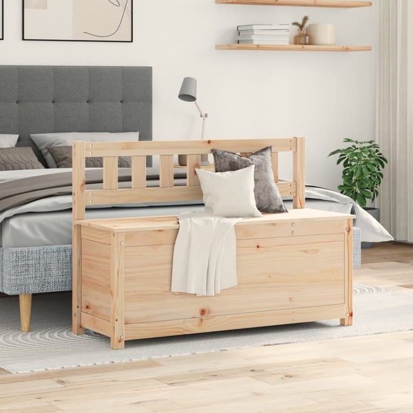 vidaXL Benk 110x41x76,5 cm heltre furu