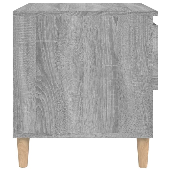 vidaXL Nattbord grå sonoma 50x46x50 cm konstruert tre