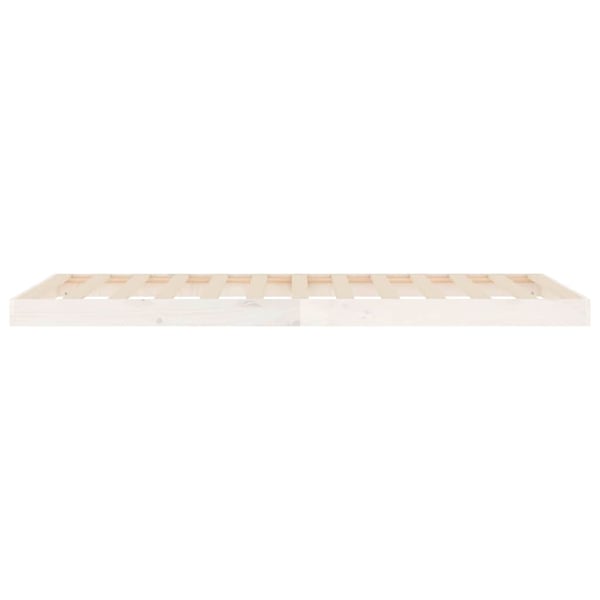 vidaXL sengeramme 90x190 cm massivt fyrretræ hvid