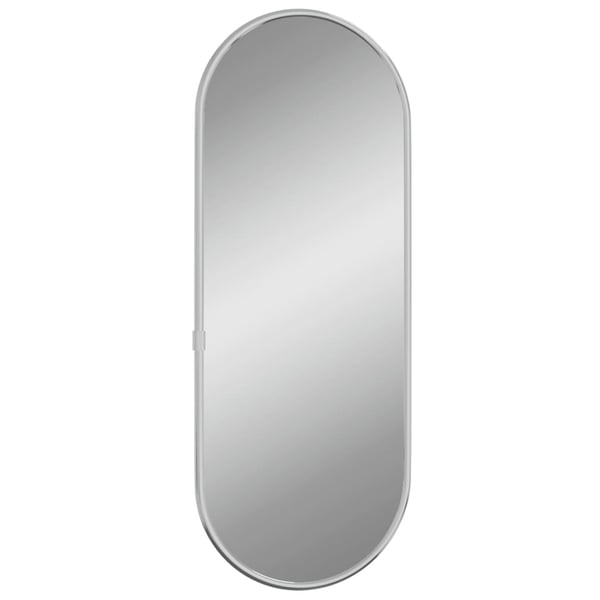 vidaXL Veggspeil sølv 40x15 cm oval