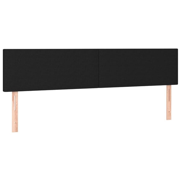 vidaXL kontinentalseng med madras 180x200 cm stof sort