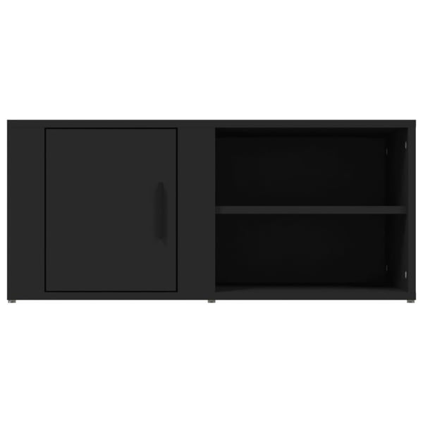 vidaXL tv-borde 2 stk. 80x31,5x36 cm konstrueret træ sort