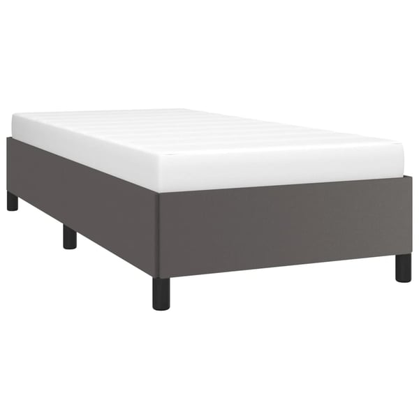 vidaXL sengeramme 80x200 cm kunstlæder grå