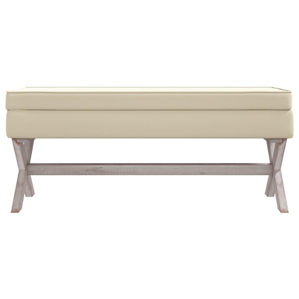 vidaXL opbevaringsskammel 110x45x49 cm hør