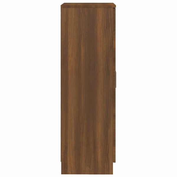vidaXL Skoskap brun eik 55x35x108 cm konstruert tre