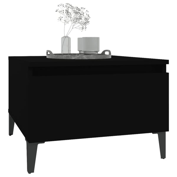 vidaXL Sidebord svart 50x46x35 cm konstruert tre