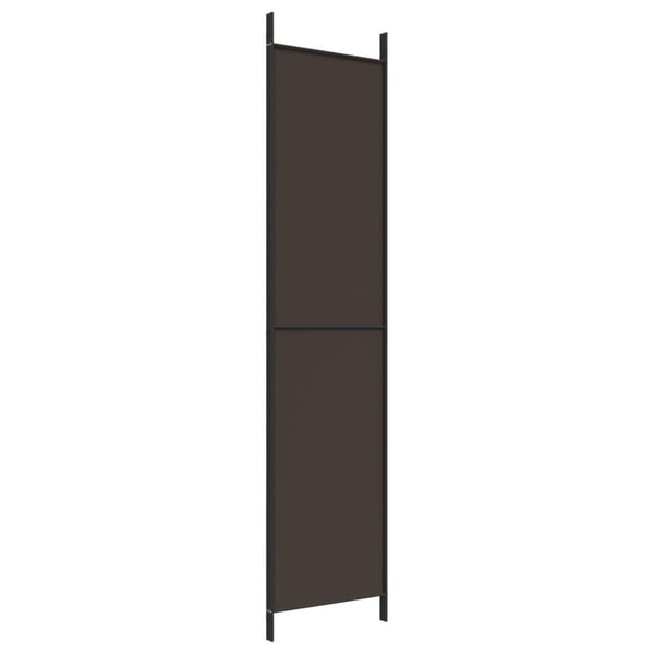 vidaXL Romdeler 3 paneler brun 150x220 cm stoff