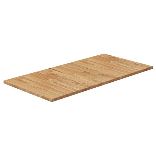vidaXL Benkeplate til bad lysebrun 80x40x1,5 cm behandlet heltre