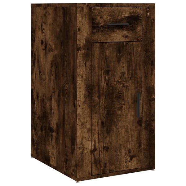 vidaXL skrivebordsskab 40x49x75 cm konstrueret træ røget egetræsfarve