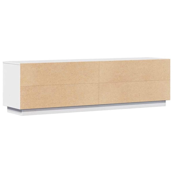 vidaXL TV-benk hvit 156x37x45 cm heltre furu