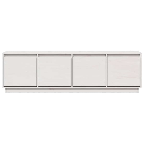 vidaXL TV-benk hvit 156x37x45 cm heltre furu