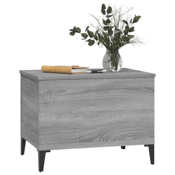 vidaXL Salongbord grå sonoma 60x44,5x45 cm konstruert tre