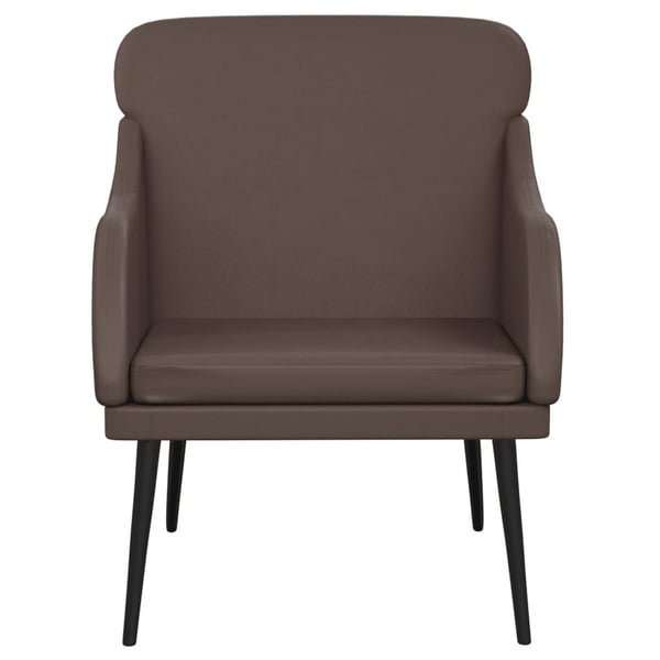 vidaXL lænestol 63x76x80 cm kunstlæder brun