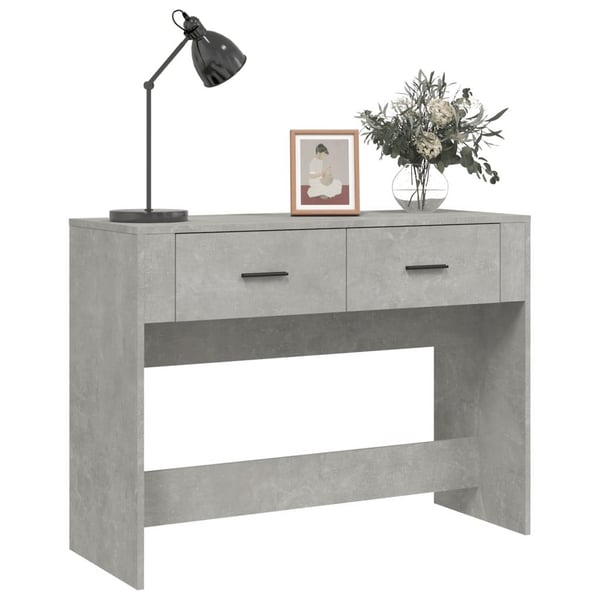 vidaXL Sohvapöytä betoninharmaa 100x39x75 cm tekninen puu