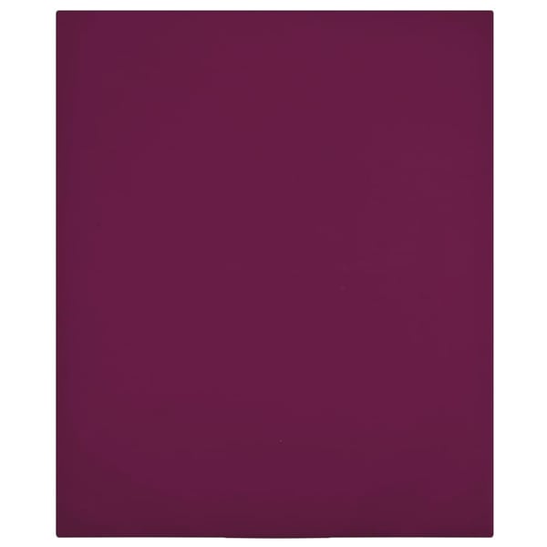 vidaXL Jerseylaken 2 stk vinrød 90x200 cm bomull