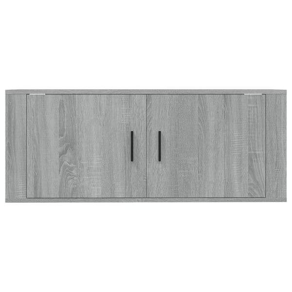 vidaXL Vegghengt TV-benk grå sonoma 100x34,5x40 cm