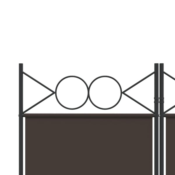 vidaXL 4-panels rumdeler 160x220 cm stof brun