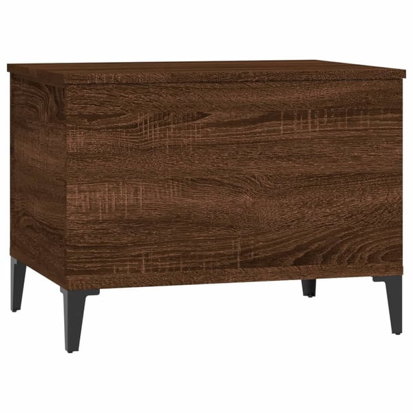 vidaXL sofabord 60x44,5x45 cm konstrueret træ brun egetræsfarve