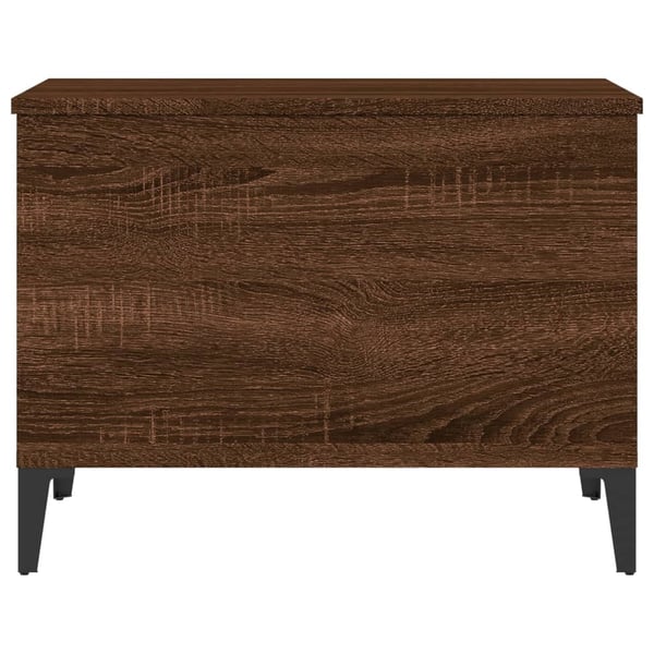 vidaXL sofabord 60x44,5x45 cm konstrueret træ brun egetræsfarve