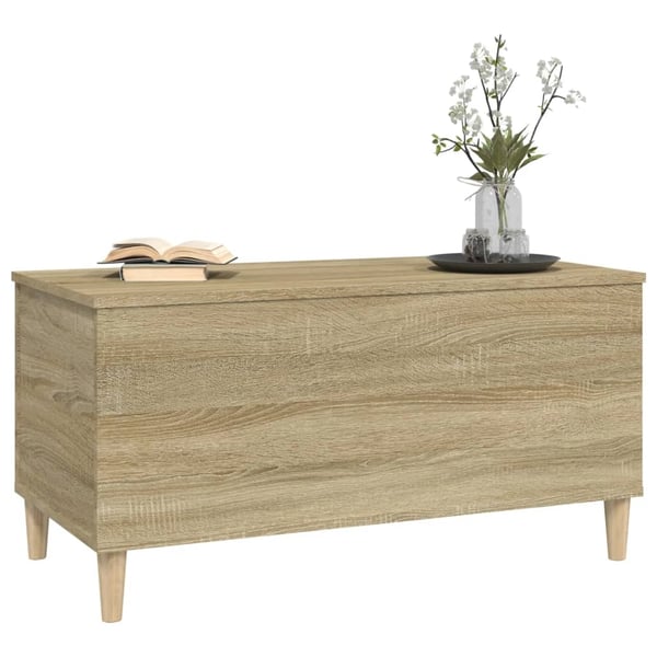 vidaXL Salongbord sonoma eik 90x44,5x45 cm konstruert tre
