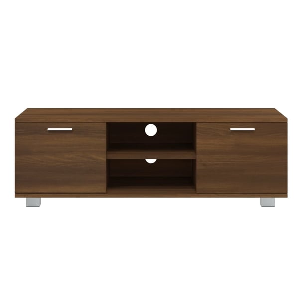 vidaXL tv-bord 120x40,5x35 cm konstrueret træ brun egetræsfarve