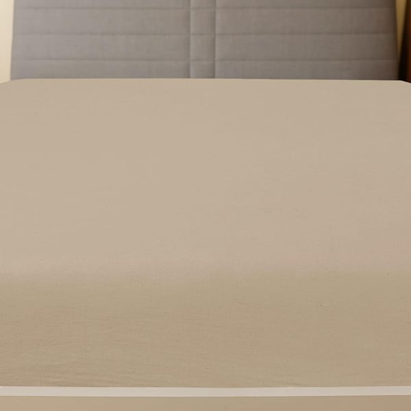 vidaXL Jerseylaken 2 stk gråbrun 180x200 cm bomull
