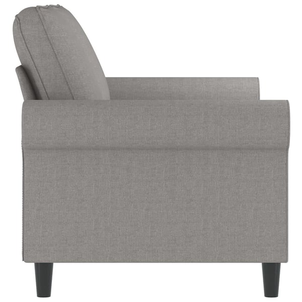 vidaXL 2-personers sofa 120 cm stof lysegrå