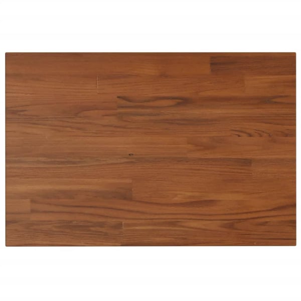 vidaXL Benkeplate til bad mørkebrun 60x40x1,5 cm behandlet heltre