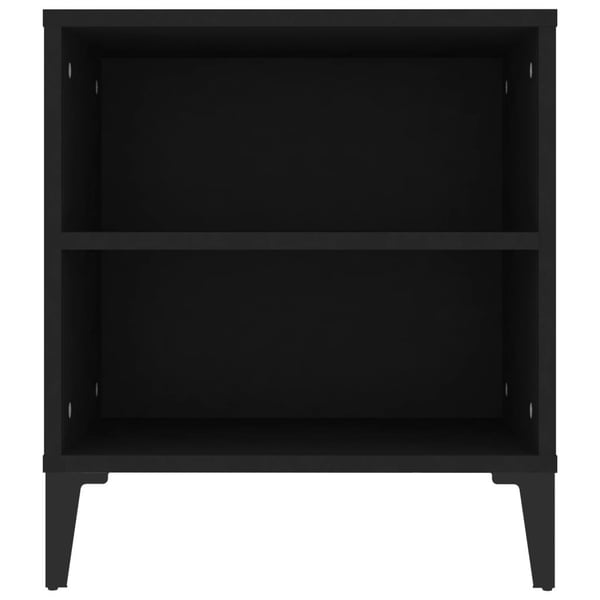vidaXL tv-bord 102x44,5x50 cm konstrueret træ sort