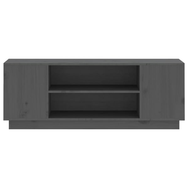 vidaXL TV-taso harmaa 110x35x40,5 cm täysi mänty