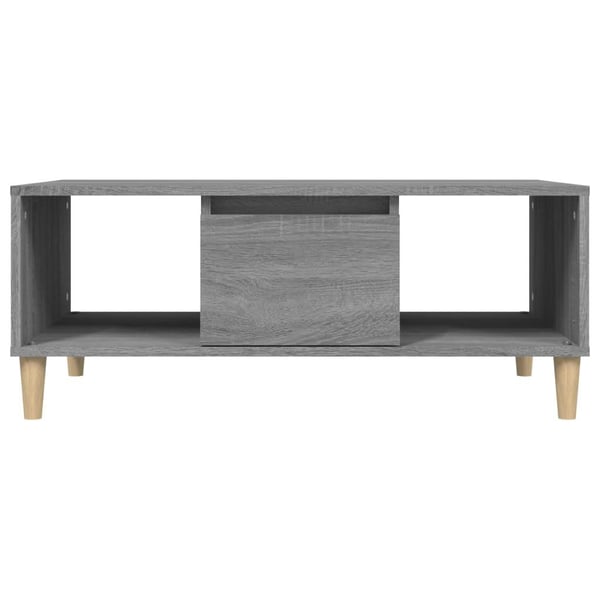 vidaXL Salongbord grå sonoma 90x50x36,5 cm konstruert tre