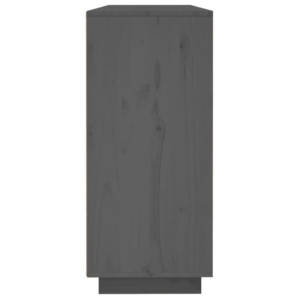 vidaXL Senkki harmaa 120x35x80 cm täysi mänty