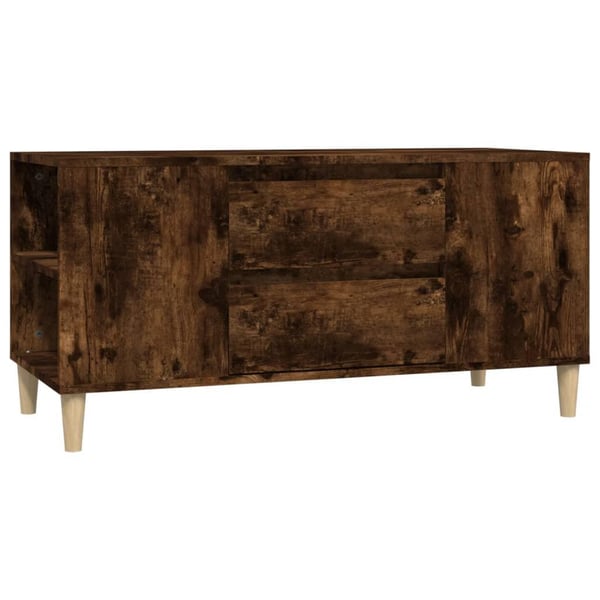 vidaXL TV-benk røkt eik 102x44,5x50 cm konstruert tre