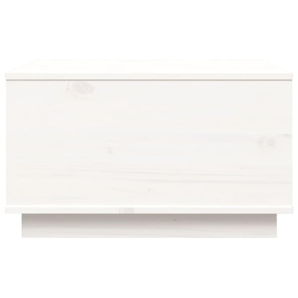 vidaXL sofabord 60x50x35 cm massivt fyrretræ hvid