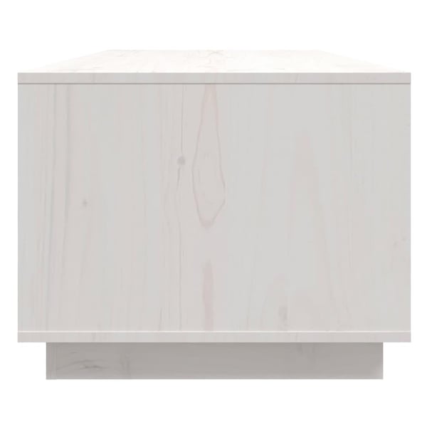 vidaXL sofabord 110x50x40 cm massivt fyrretræ hvid