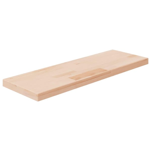 vidaXL hyldeplade 60x20x2,5 cm ubehandlet massivt egetræ