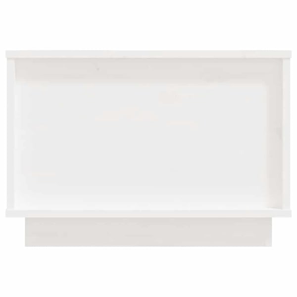 vidaXL sofabord 40x50x35 cm massivt fyrretræ hvid