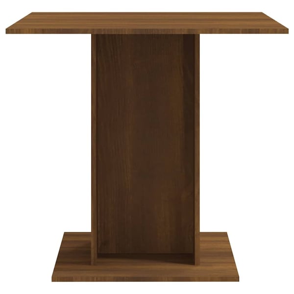 vidaXL Spisebord brun eik 80x80x75 cm konstruert tre