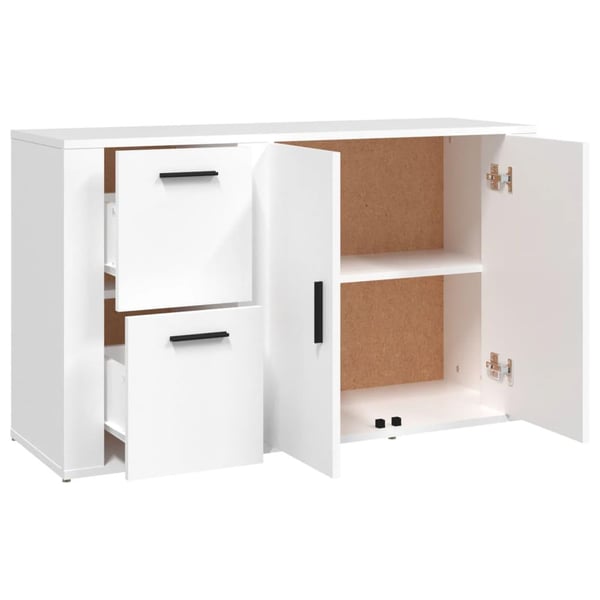 vidaXL Skjenk hvit 100x33x59,5 cm konstruert tre