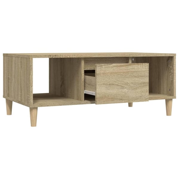 vidaXL Salongbord sonoma eik 90x50x36,5 cm konstruert tre