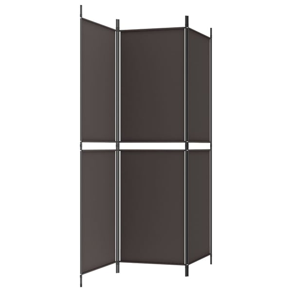vidaXL 3-panels rumdeler 150x180 cm stof brun