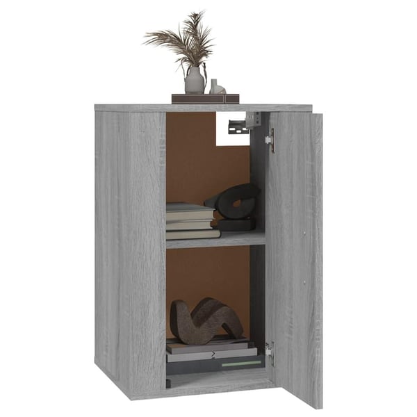 vidaXL Vegghengte TV-benker 2 stk grå sonoma 40x34,5x60 cm