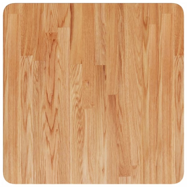 vidaXL Firkantet bordplate lysebrun 50x50x1,5 cm behandlet heltre eik