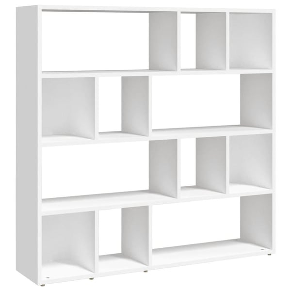 vidaXL Bokhylle/romdeler hvit 105x24x102 cm